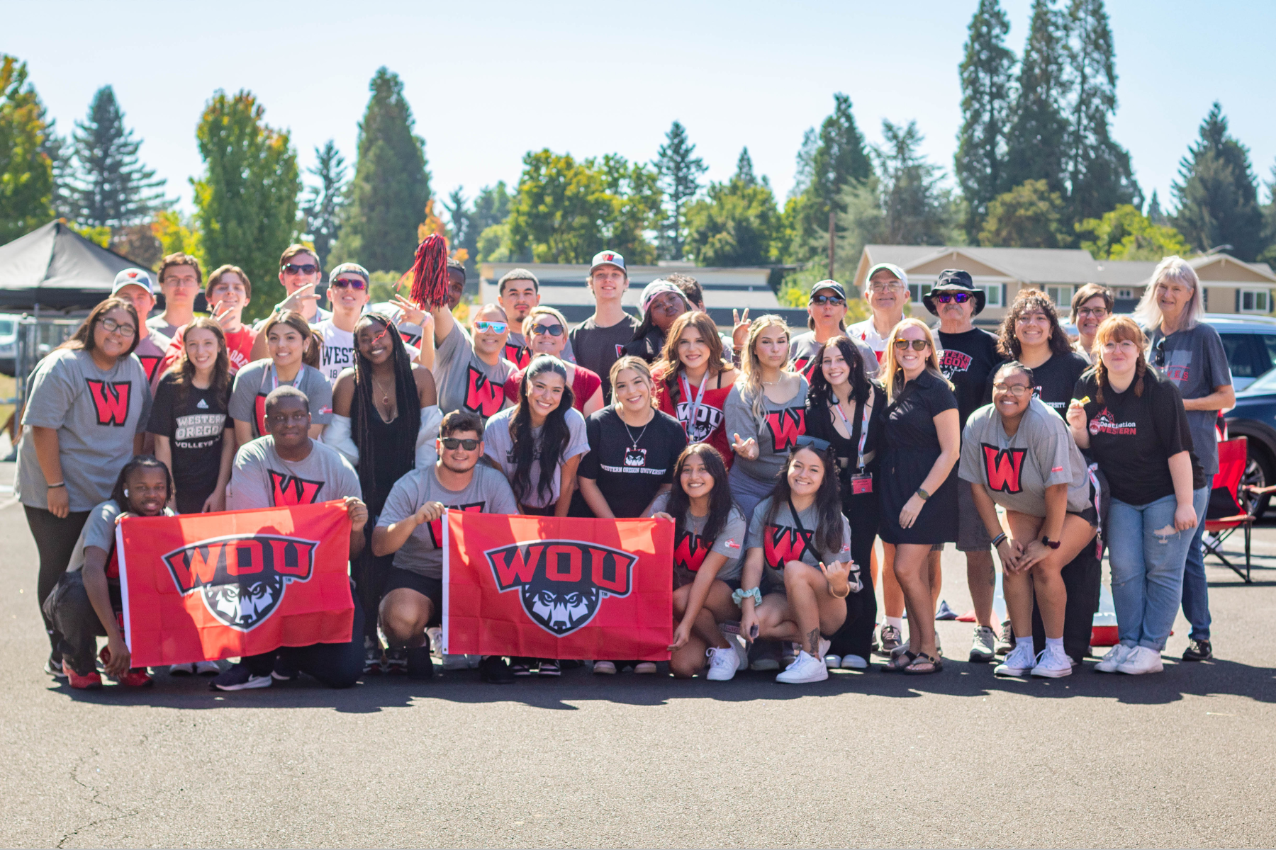 WOU students smiling