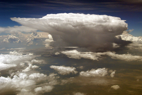 cumulonimbus cloud or anvil top cloud