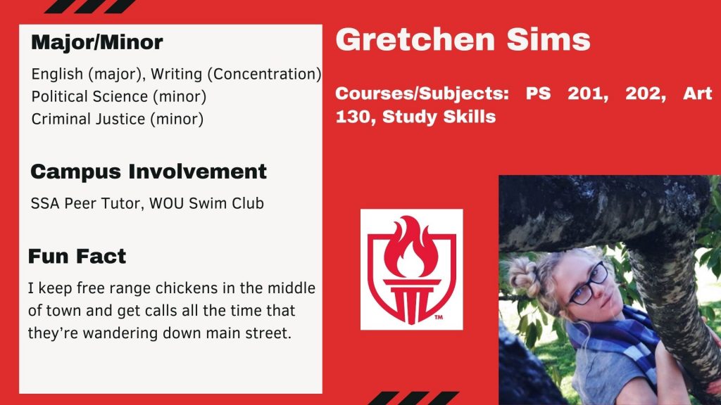 Tutor profile for Gretchen Sims