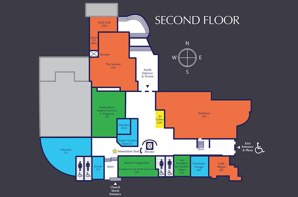 Werner University Center First Floor Map