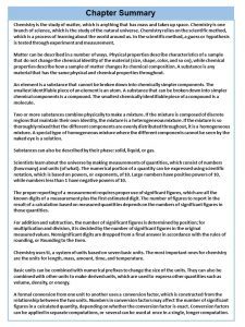 Chapter 1: Measurements in Chemistry - Chemistry