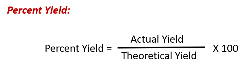 Percent Recovery Formula Chemistry