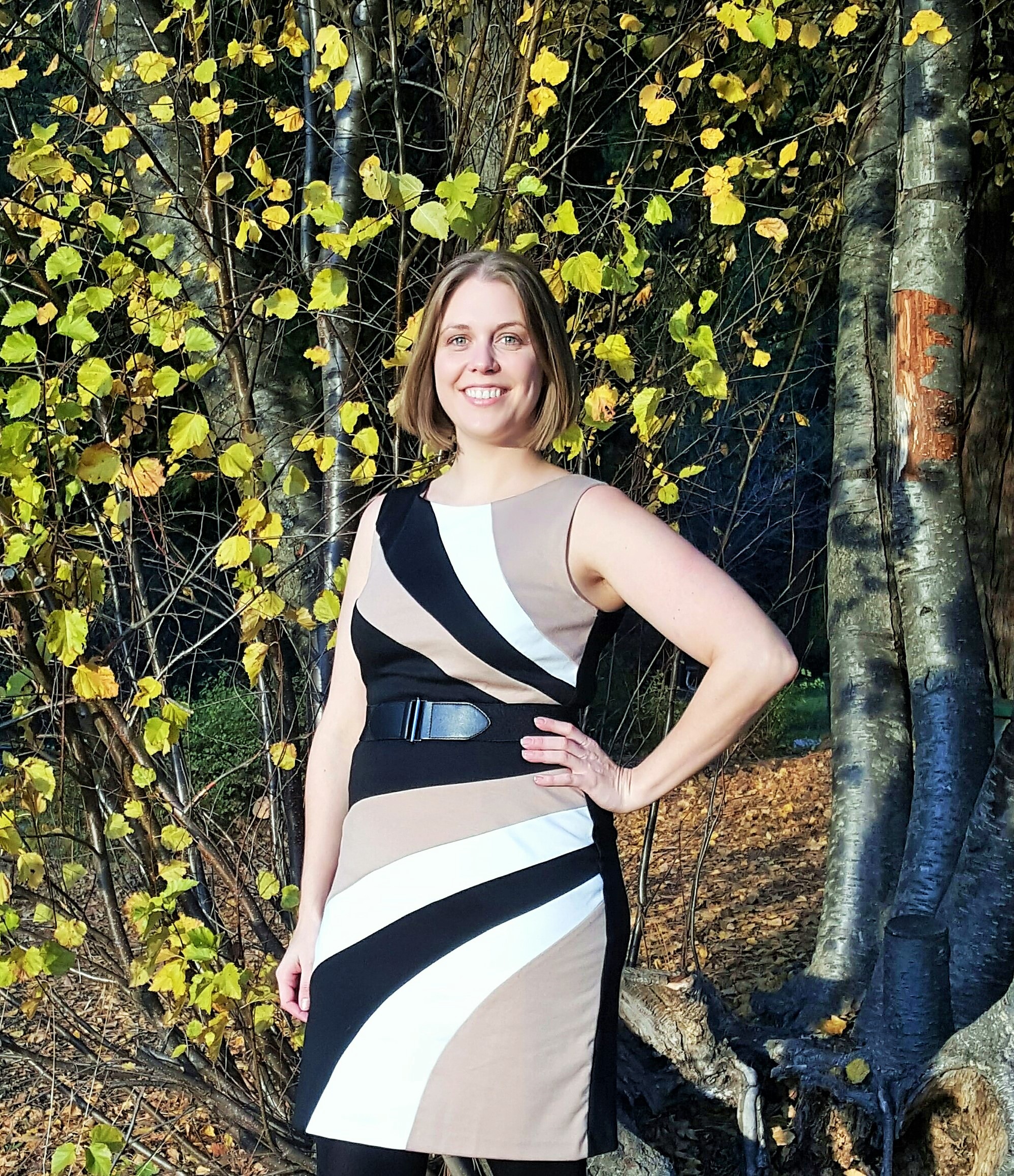 woman smiling in the outdoors