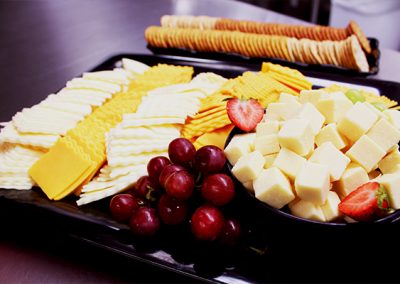 Cheese and fruit tray