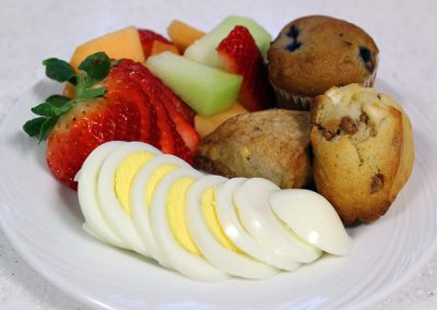 Small Breakfast Plate with fresh fruit