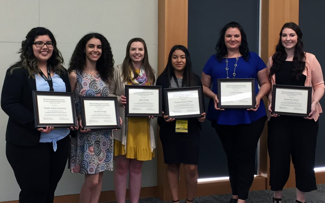 2019 Outstanding Student Awards in Community Health & Exercise Science