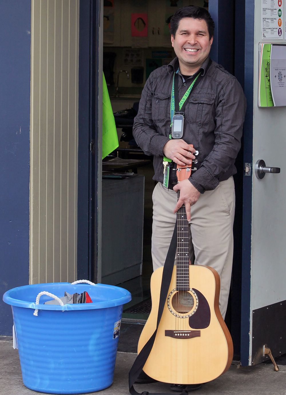 a man with a guitar