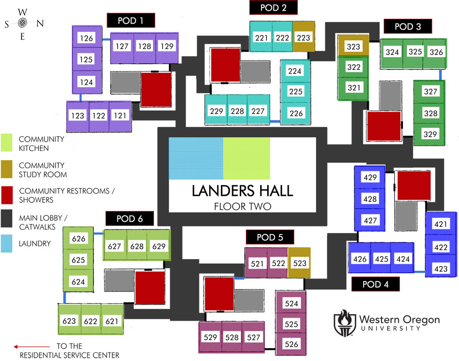 Landers Hall Floor Two