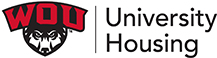 University Housing Logo - Black and White