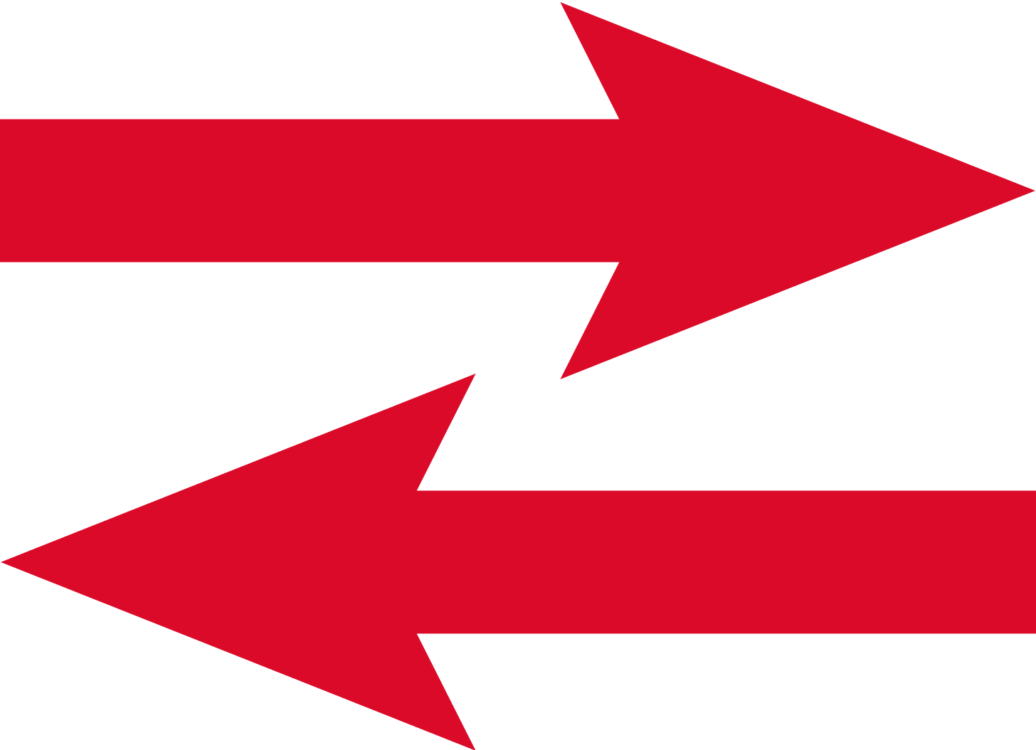 Two horizontal arrows pointing to the left and right