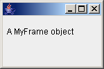 a Myframe object