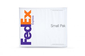 FedEx Express Small Pak made from polyethylene