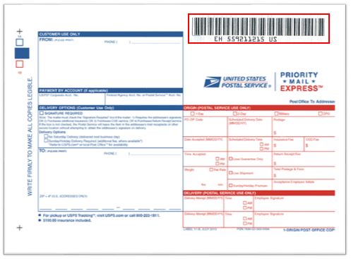 certified mail tracking number