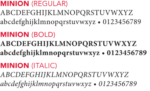 serif fonts