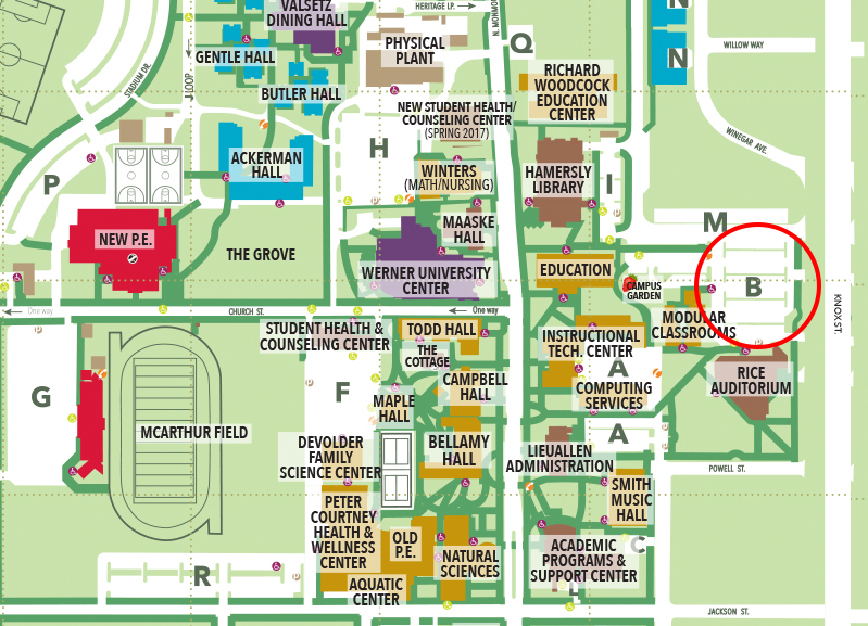 Monmouth University Campus Map