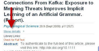 show details link in a database