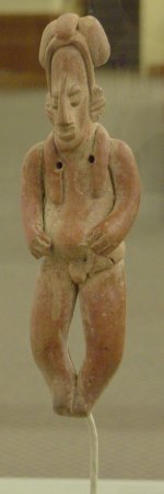 Male Figurine with Shoulder Holes
