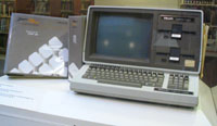 HEATH COMPUTER and MANUALS. Courtesy of Bud Smith, Retired WOU Educational Media Director. This computer, built from a kit, is still functioning. It is similar to the Apple IIc and Apple IIe computers used in the computer lab.