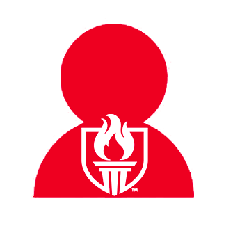 red student icon with the WOU shield