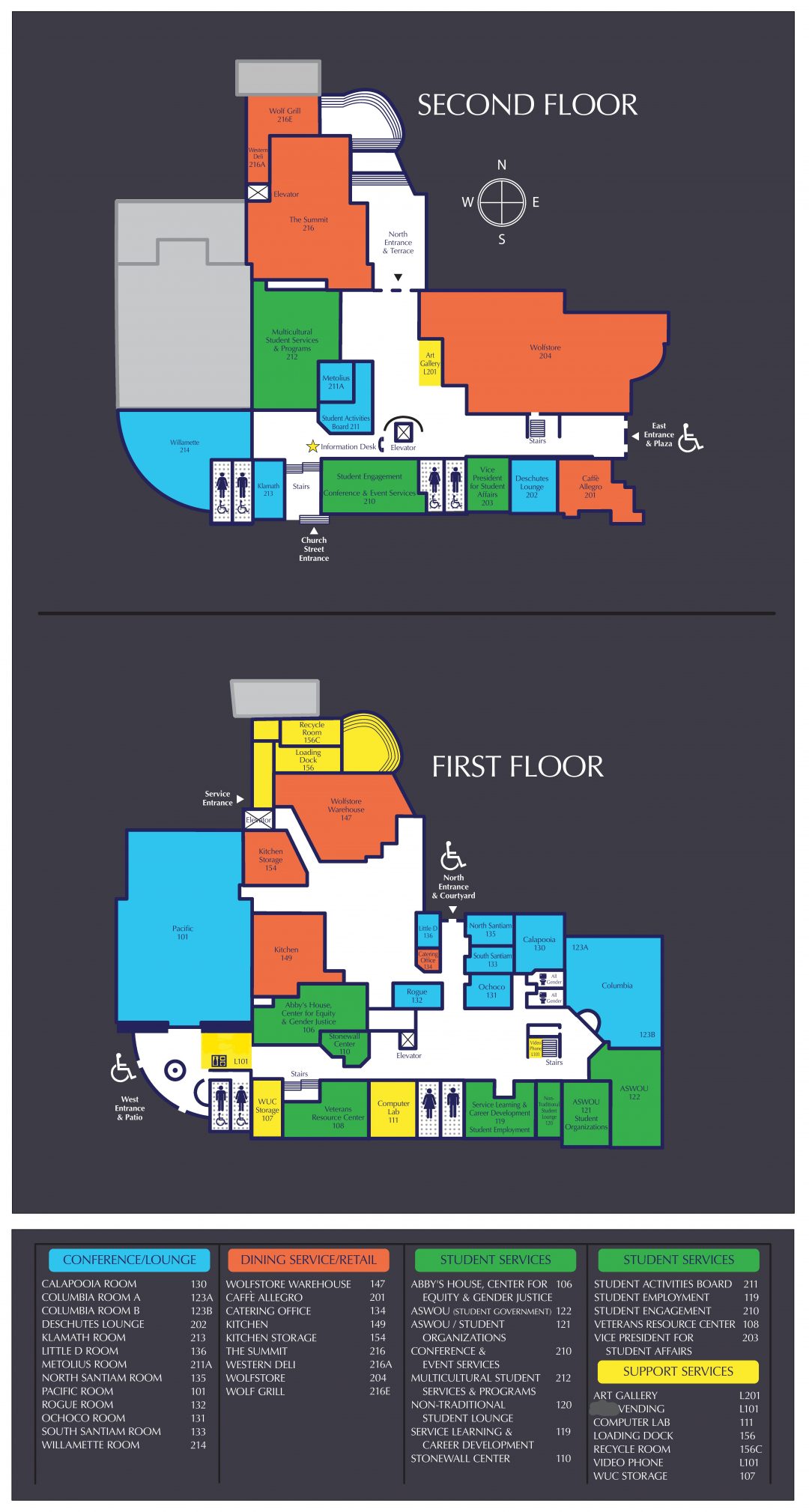 WUC Floor Plans Student Engagement Western Oregon University