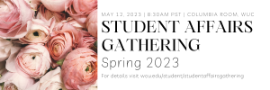 SA Gathering 2023 Banner with rose flowers.