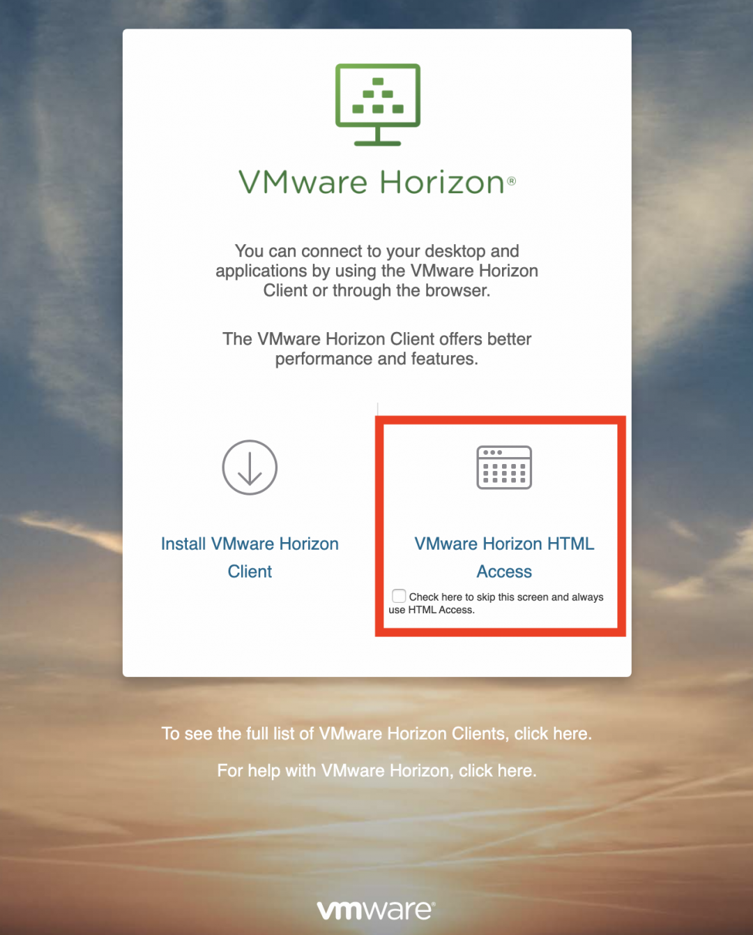 vmware horizon client ctrl alt delete mac