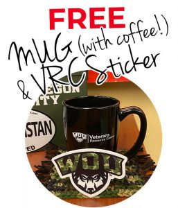 Free Mug (with coffee) & VRC Sticker