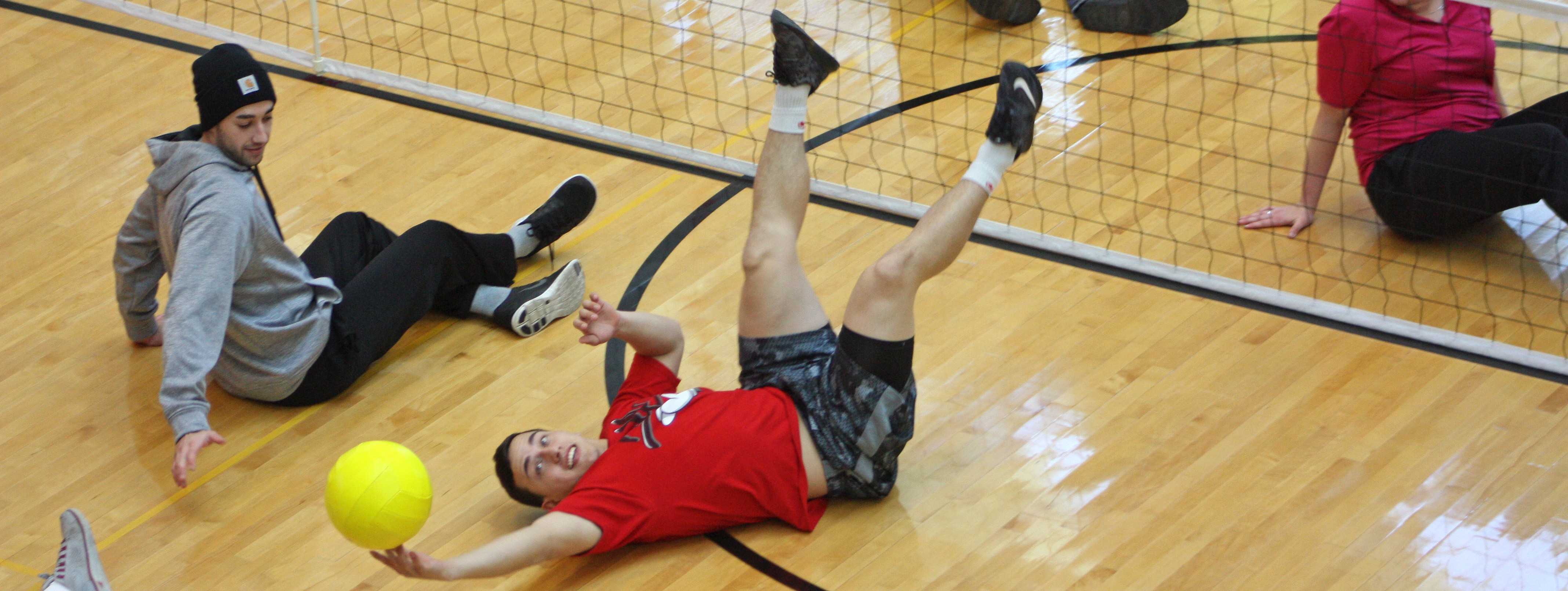 Seated volleyball is a Hit - The Western Howl