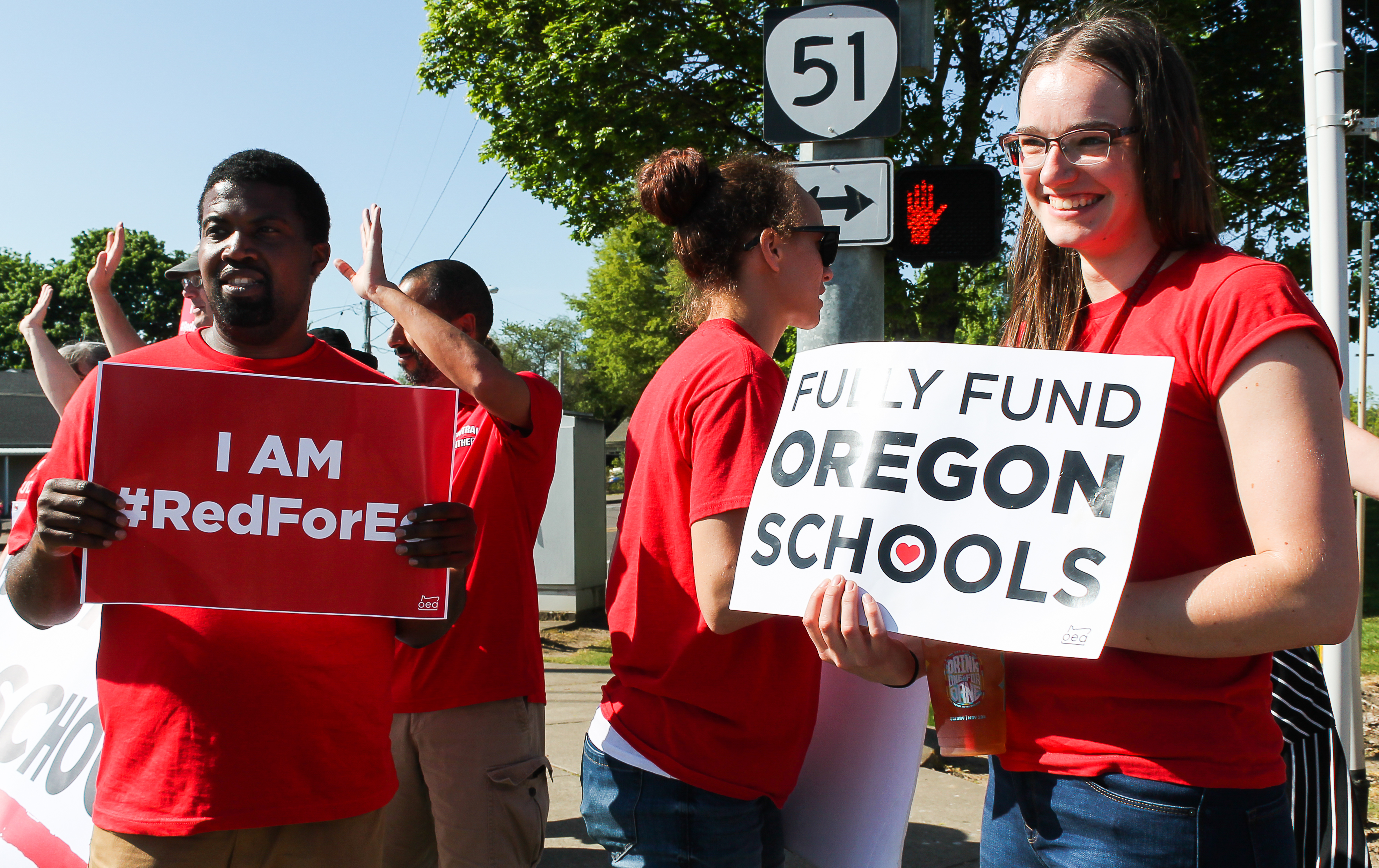 Educators walk out for Student Success Act