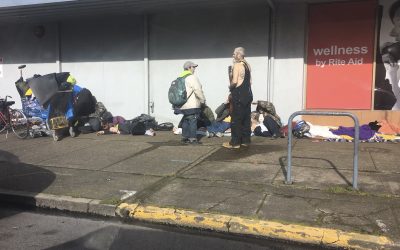 Salem issues a city-wide camping ban resulting in homeless from surrounding areas congregating on the streets of downtown.