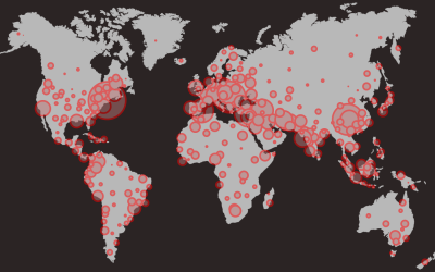 COVID-19 spreads across the globe