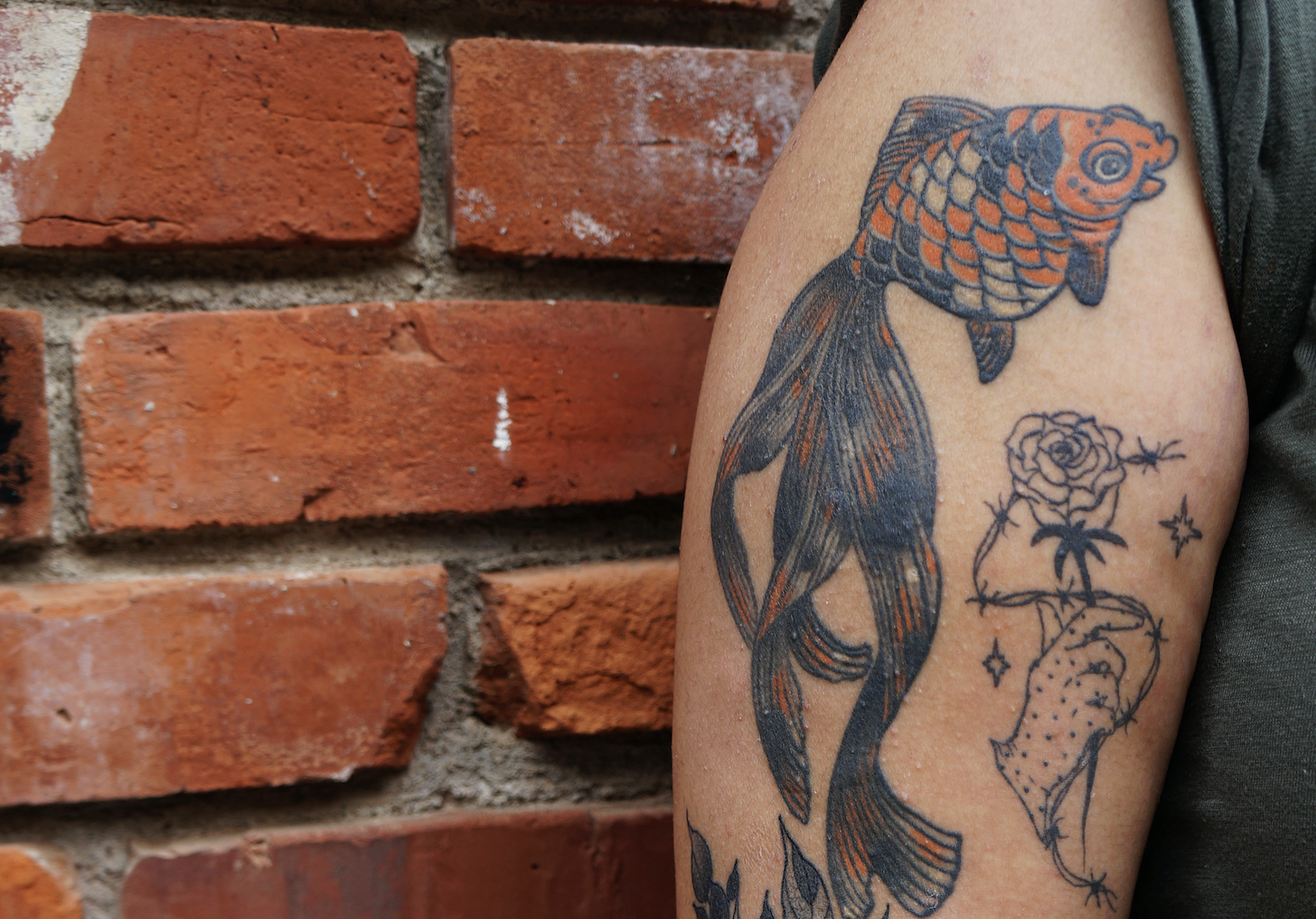Skull jellyfish tattoo by mike Ashworth