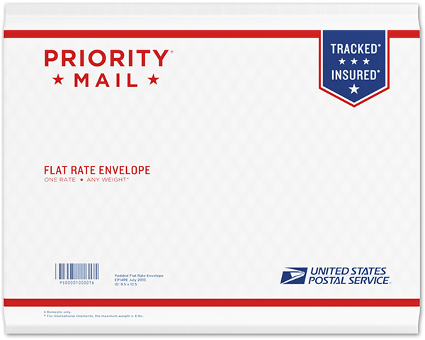 flat rate padded envelope rules