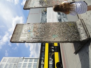 Piece of the Berlin Wall in Potzdamerplatz, only for tourists probably not even from there