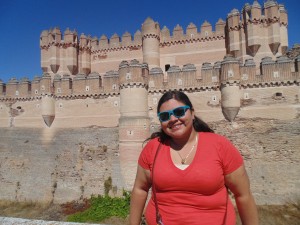 In front of the Castle of Coca