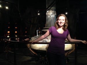 Me on the TARDIS set at the Doctor Who Experience in Cardiff.